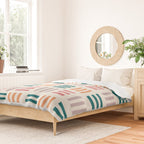 Modern Geometric Color Block Pattern Duvet Cover Gallery Image 2