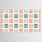 Modern Geometric Color Block Pattern Tablecloth Gallery Image 2