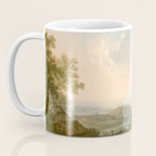 River Valley Antique Oil Painting Coffee Mug Gallery Image 3