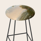 River Valley Antique Oil Painting Stool Gallery Image 2
