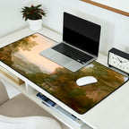 River Valley Antique Oil Painting Desk Mat Gallery Image 2
