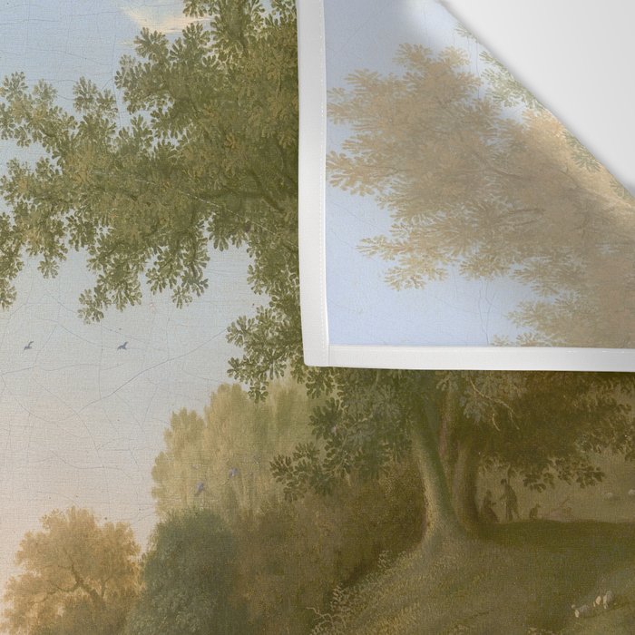 River Valley Antique Oil Painting Wall Tapestry Gallery Image 3