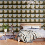 River Valley Antique Oil Painting Wallpaper Gallery Image 3