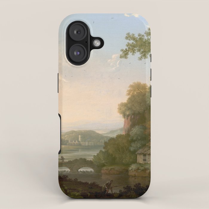 River Valley Antique Oil Painting iPhone Case Gallery Image 1
