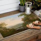 River Valley Antique Oil Painting Outdoor Rug Gallery Image 2