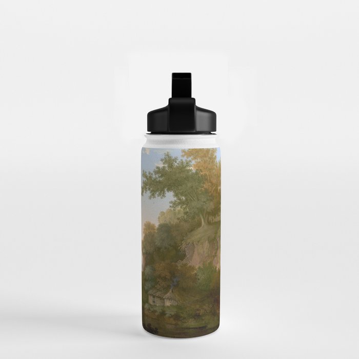 River Valley Antique Oil Painting Water Bottle Gallery Image 2