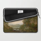 River Valley Antique Oil Painting Laptop Sleeve Gallery Image 2