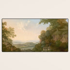 River Valley Antique Oil Painting Desk Mat Gallery Image 3