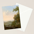 River Valley Antique Oil Painting Stationery Card Gallery Image 2