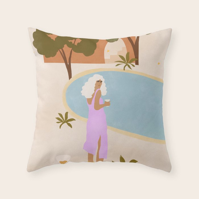 Summer Plans Throw Pillow Gallery Image 6