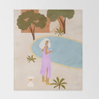 Summer Plans Throw Blanket Gallery Image 2
