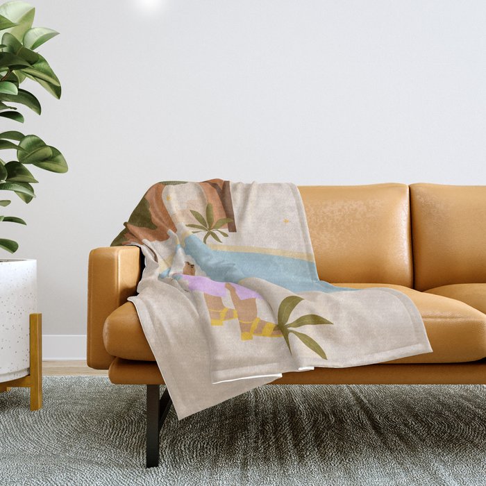 Summer Plans Throw Blanket Gallery Image 1