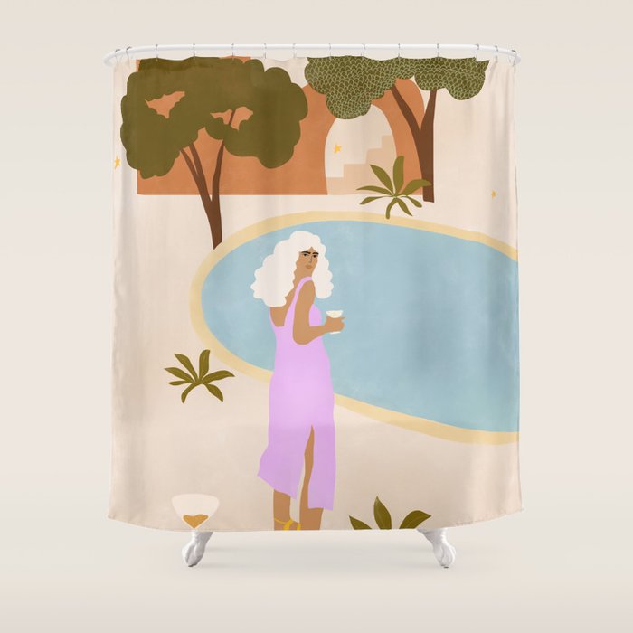 Summer Plans Shower Curtain Gallery Image 1