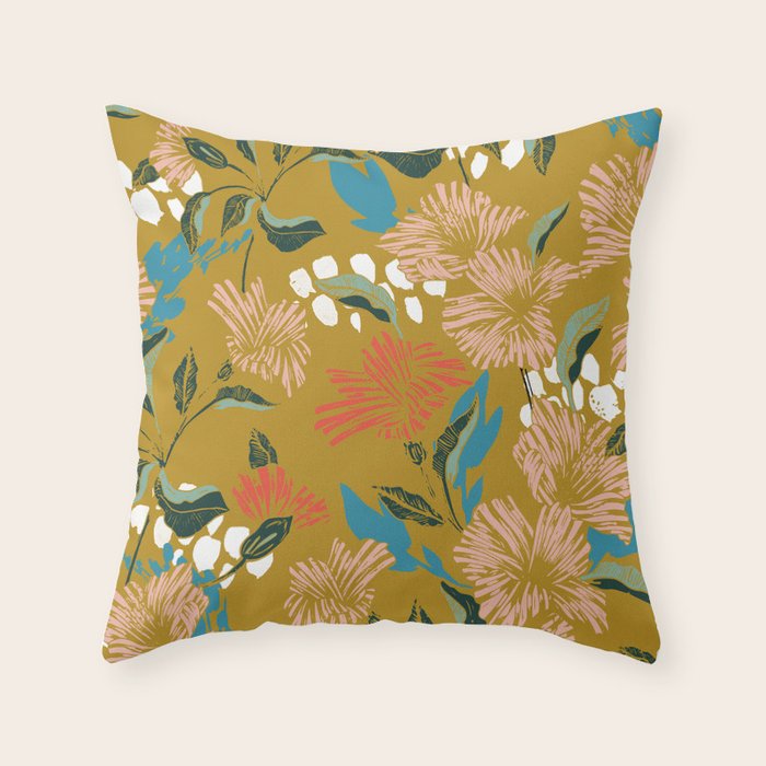 Flowering sweet bloom 02 Throw Pillow Gallery Image 6