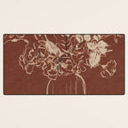 Minimalist Flowers In A Vase 2 Desk Mat Gallery Image 3