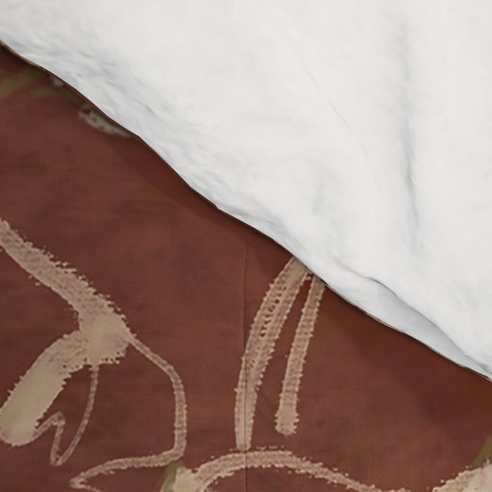Minimalist Flowers In A Vase 2 Comforter Gallery Image 4