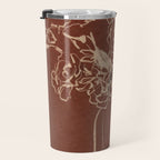 Minimalist Flowers In A Vase 2 Travel Mug Gallery Image 3
