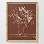 Minimalist Flowers In A Vase 2 Serving Tray Gallery Image 1