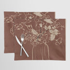 Minimalist Flowers In A Vase 2 Placemat Gallery Image 1