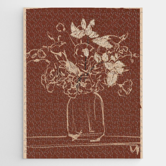 Minimalist Flowers In A Vase 2 Jigsaw Puzzle Gallery Image 1