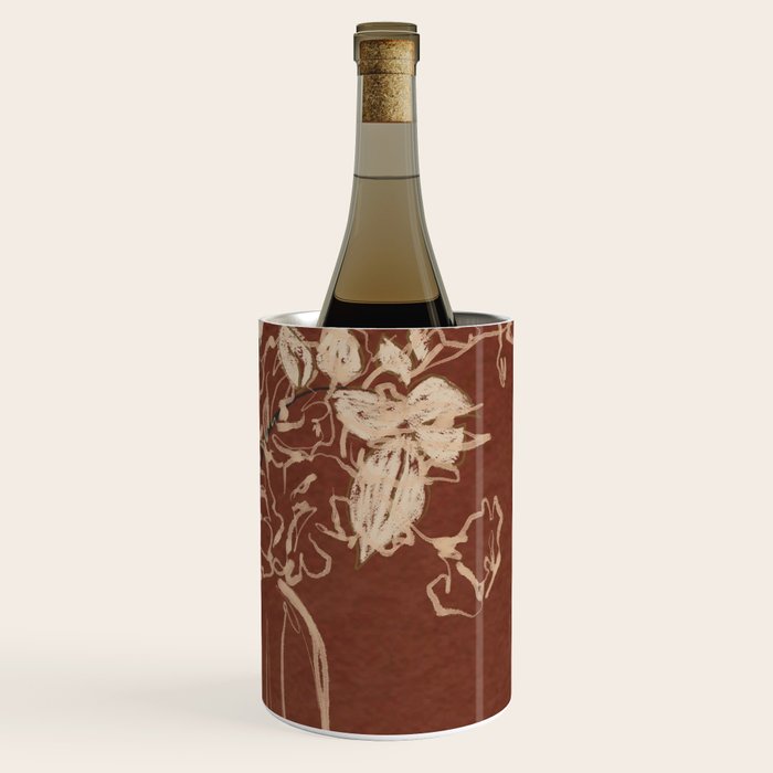 Minimalist Flowers In A Vase 2 Wine Chiller Gallery Image 3