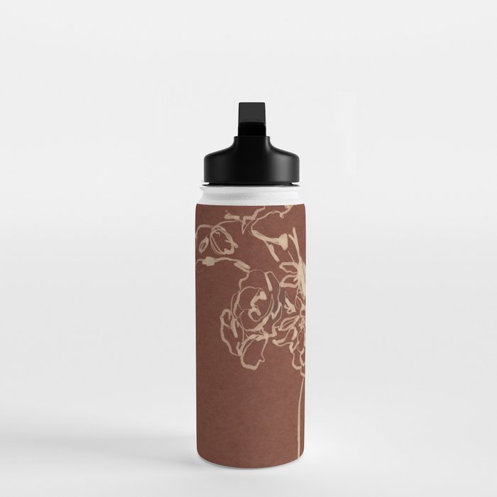 Minimalist Flowers In A Vase 2 Water Bottle Gallery Image 3