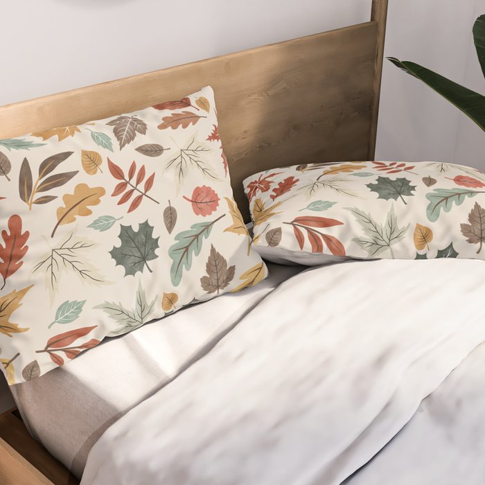 Autumn leaves fall IU Pillow Sham Gallery Image 2