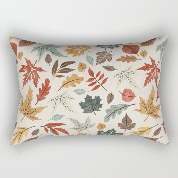 Autumn leaves fall IU Rectangular Pillow Gallery Image 2