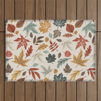 Autumn leaves fall IU Outdoor Rug Gallery Image 1