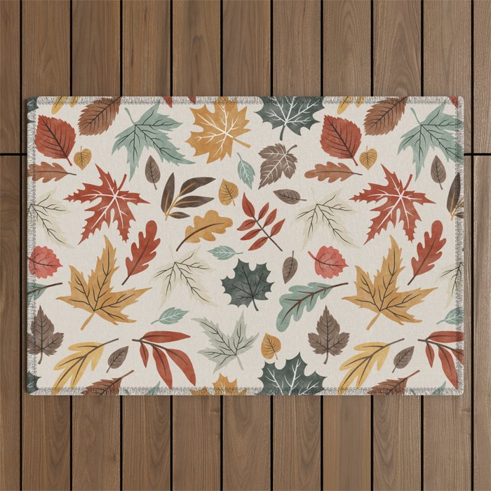 Autumn leaves fall IU Outdoor Rug Gallery Image 1