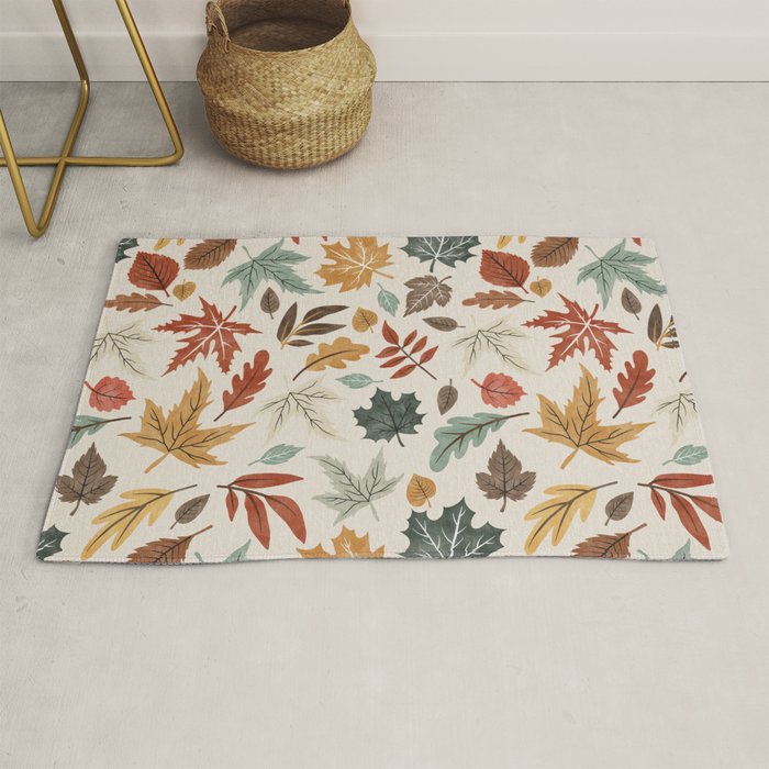 Autumn leaves fall IU Rug Gallery Image 1