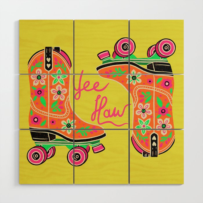 Yee haw in style Wood Wall Art Gallery Image 1