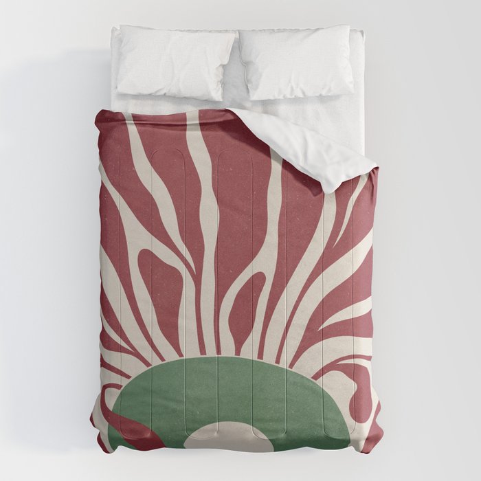 Modern Square Plant #2 Comforter Gallery Image 1