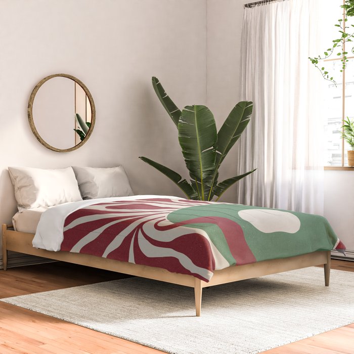 Modern Square Plant #2 Comforter Gallery Image 2