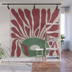 Modern Square Plant #2 Wall Mural Gallery Image 1