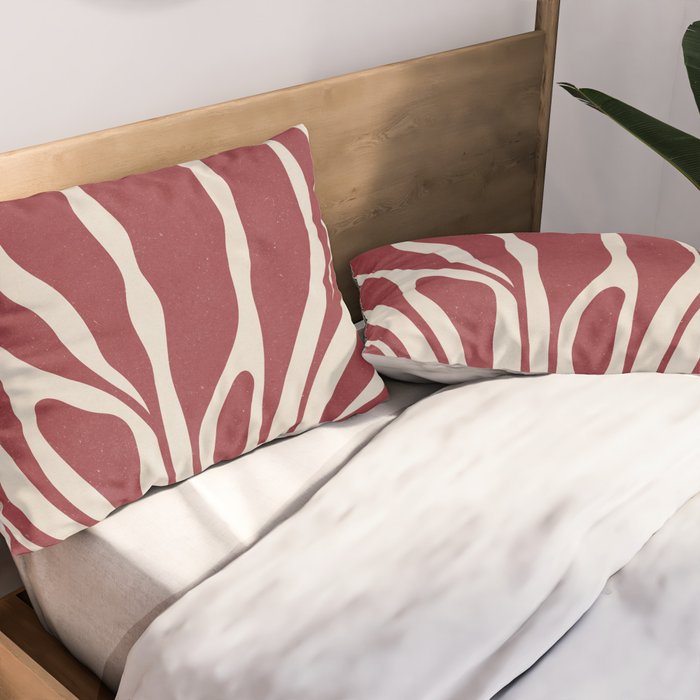 Modern Square Plant #2 Pillow Sham Gallery Image 2