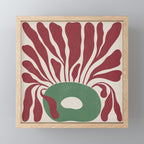 Modern Square Plant #2 Mini Art Print Gallery Image 1