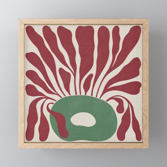 Modern Square Plant #2 Mini Art Print Gallery Image 1