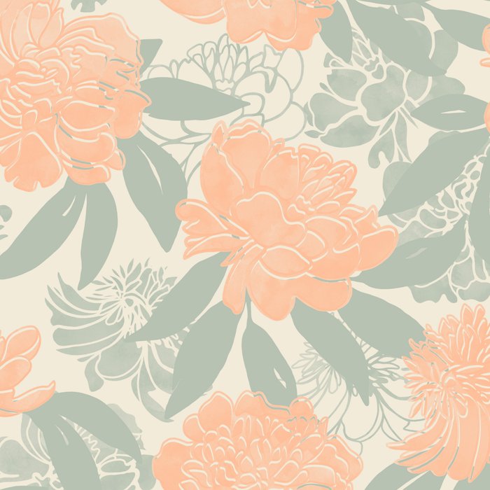 Modern floral blooms P3 Coffee Mug Gallery Image 2