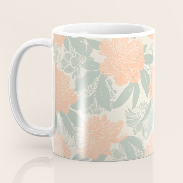 Modern floral blooms P3 Coffee Mug Gallery Image 3