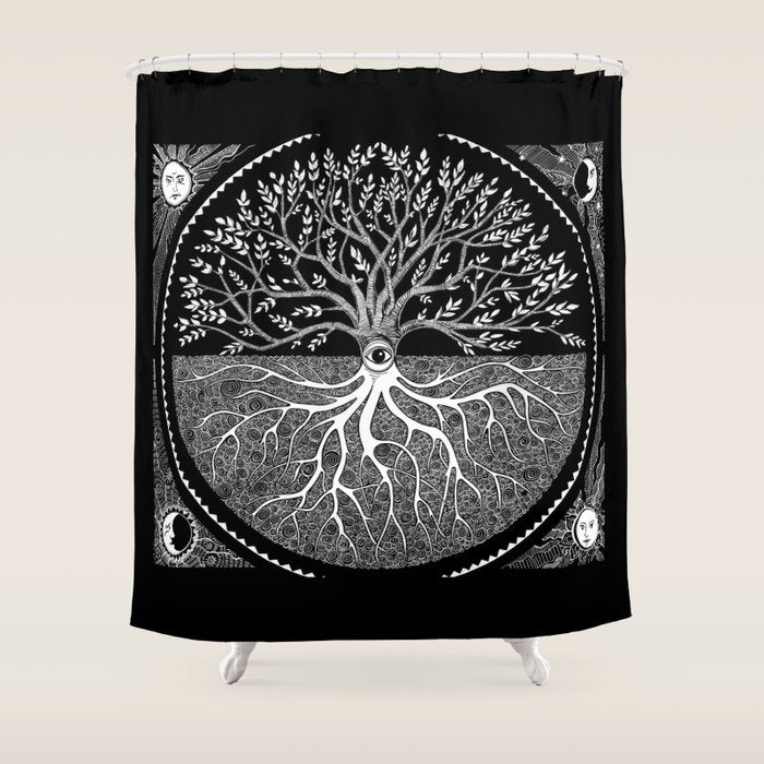 Druid Tree of Life Shower Curtain Gallery Image 1