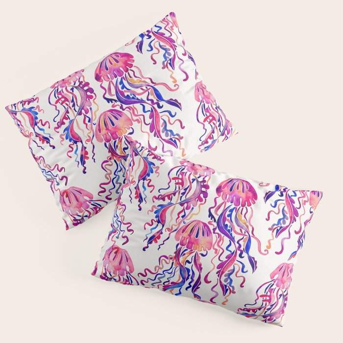 Jellyfish - Magenta Palette Pillow Sham Gallery Image 3