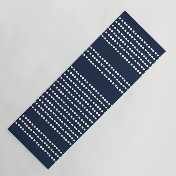 Spotted, African Pattern in Blue and White Yoga Mat Gallery Image 1