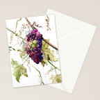 Grapes, California Vineyard Wine Lover design Stationery Card Gallery Image 2