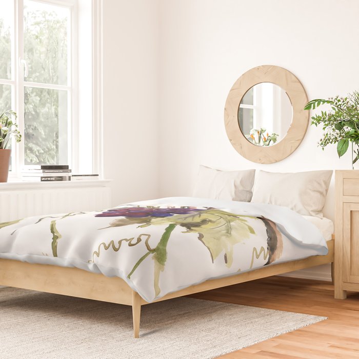 Grapes, California Vineyard Wine Lover design Duvet Cover Gallery Image 2