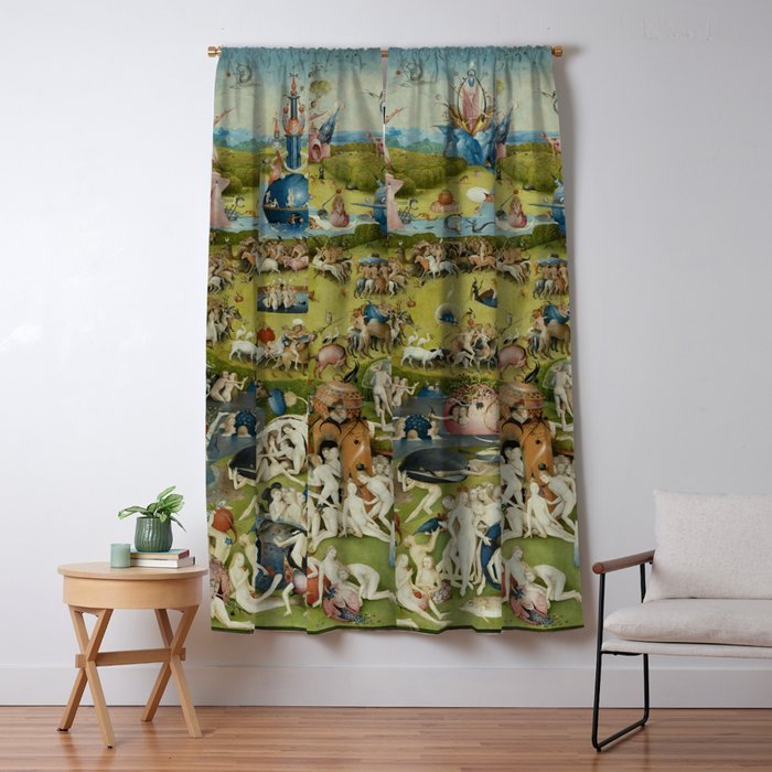 The Garden of Earthly Delights - Hieronymus Bosch Window Curtain Gallery Image 1
