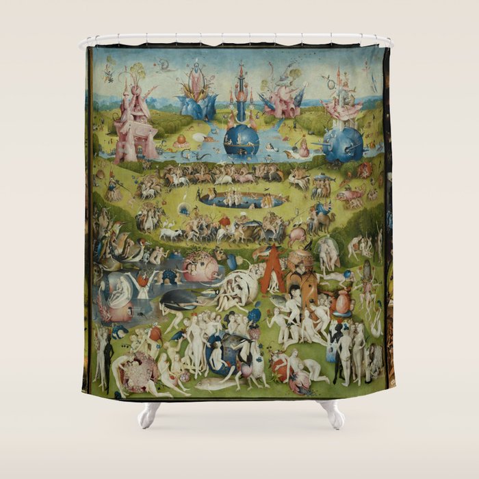 The Garden of Earthly Delights - Hieronymus Bosch Shower Curtain Gallery Image 1