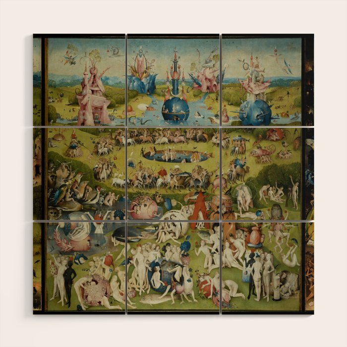 The Garden of Earthly Delights - Hieronymus Bosch Wood Wall Art Gallery Image 1
