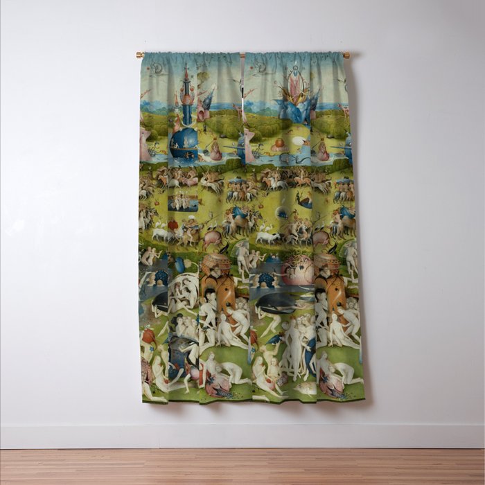 The Garden of Earthly Delights - Hieronymus Bosch Window Curtain Gallery Image 3