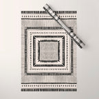 Black & White Symmetrical Pattern #2 Wrapping Paper Gallery Image 1